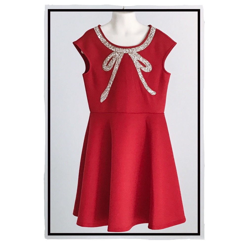 Hannah Banana Black Label Sparkle Bow Dress (10)